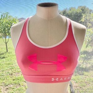 Under Armour Women's Sports Bra Coral Pink NWT size small